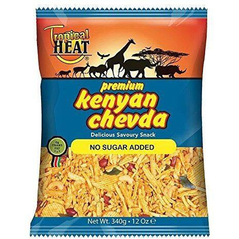 Tropical heat Kenyan chevda - No sugar added - 340g - (pack of 4)