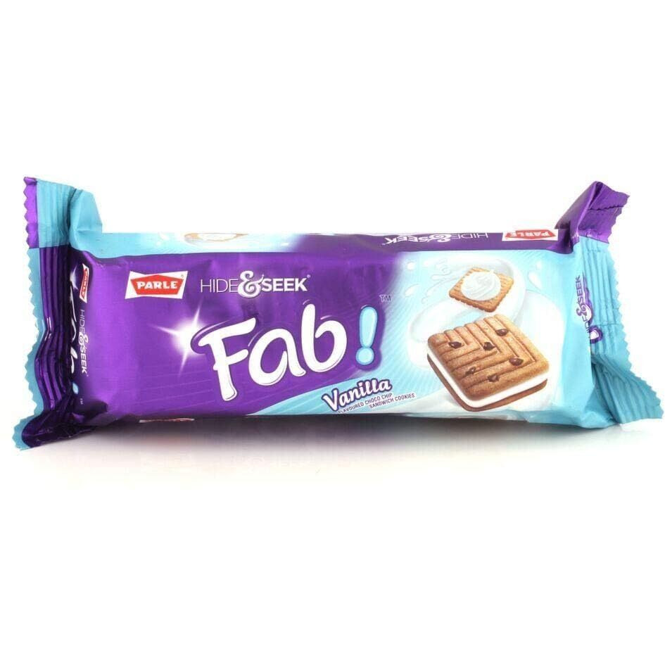 Parle Hide & Seek Fab - Vanilla - 112g - (pack of 4)