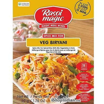 Pack of 2 - Rasoi Magic Veg Biryani Mix (1.76 Ounces Each)