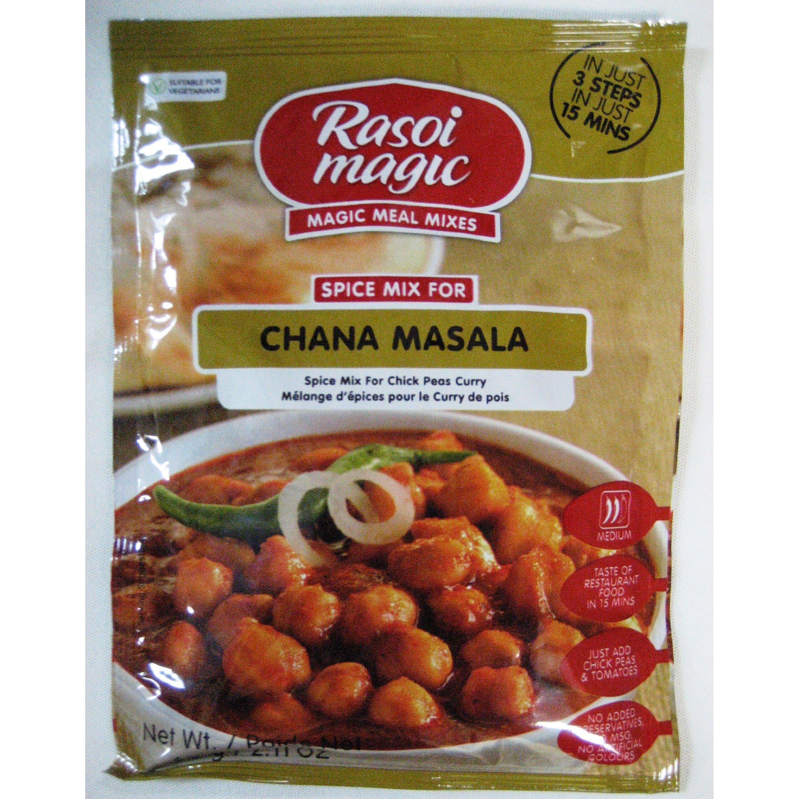 Rasoi Magic Chana Masala Spice Mix 60 Gms (Pack of 2) (Free Packing)