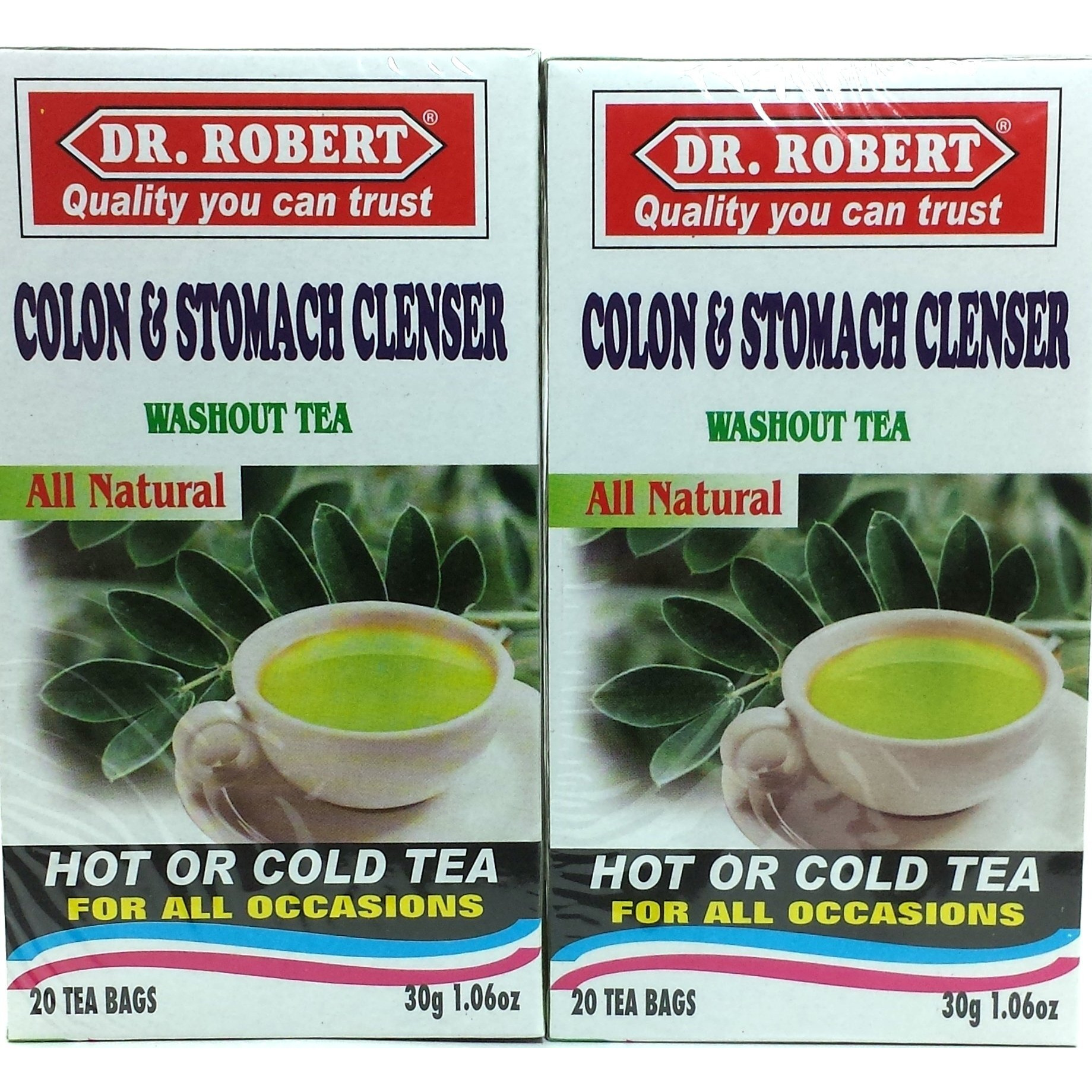 Dr Robert Colon & Stomach Cleanser (Washout tea) 40 tea bags - 2 pack