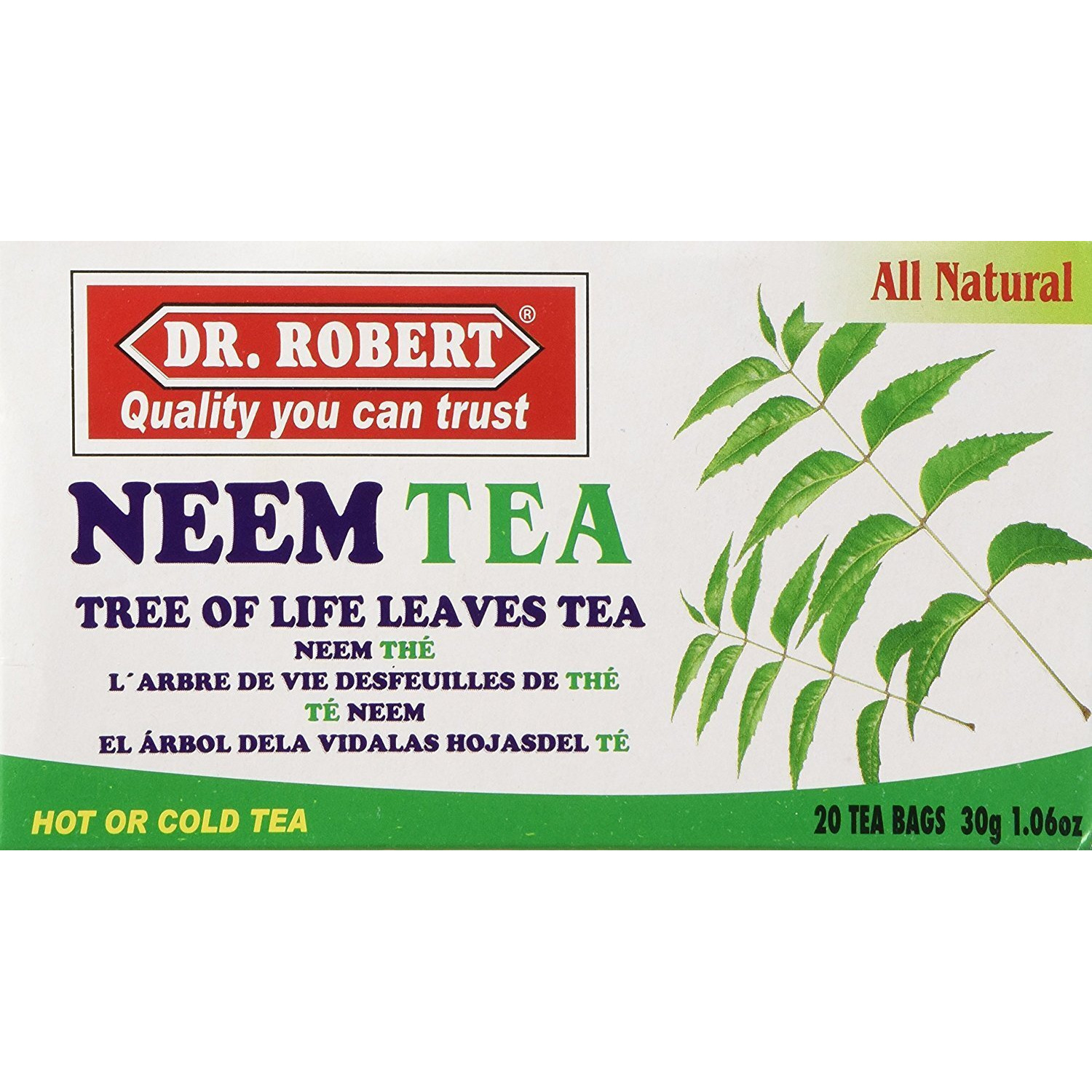 Dr Robert Neem Leaves Tea - 2-pack (40 Bags)