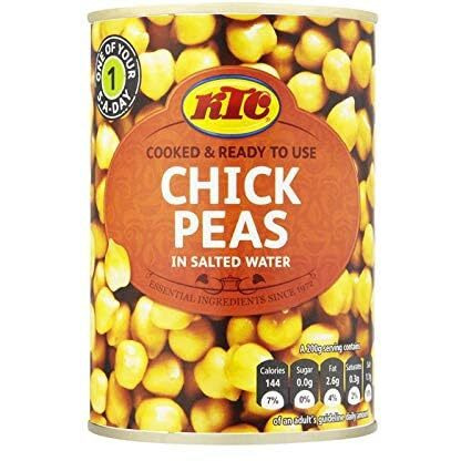 KTC Chick Peas - (in salted ater) - 400g - (pack of 3)