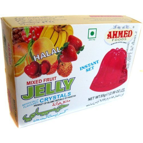 Ahmed Instant Set MIXED FRUIT Jelly Crystals (Halal) - 2.99oz