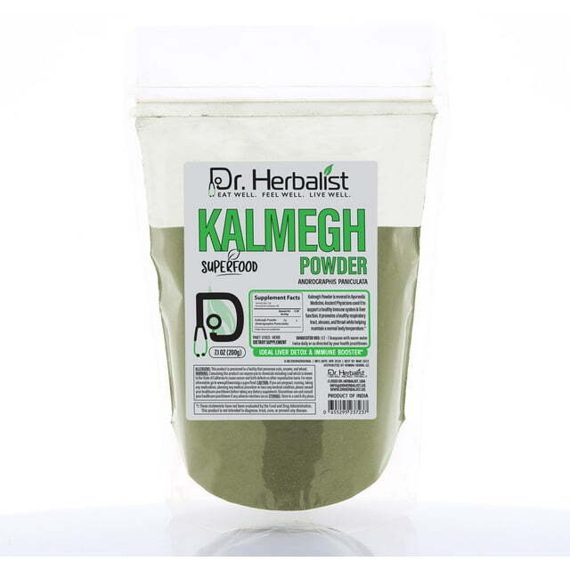 DR. Herbalist | Kalmegh (Andrographis) Poder - 7.05 OZ (200g) - Andrographis Paniculata - Bitter Herb for Immune Health