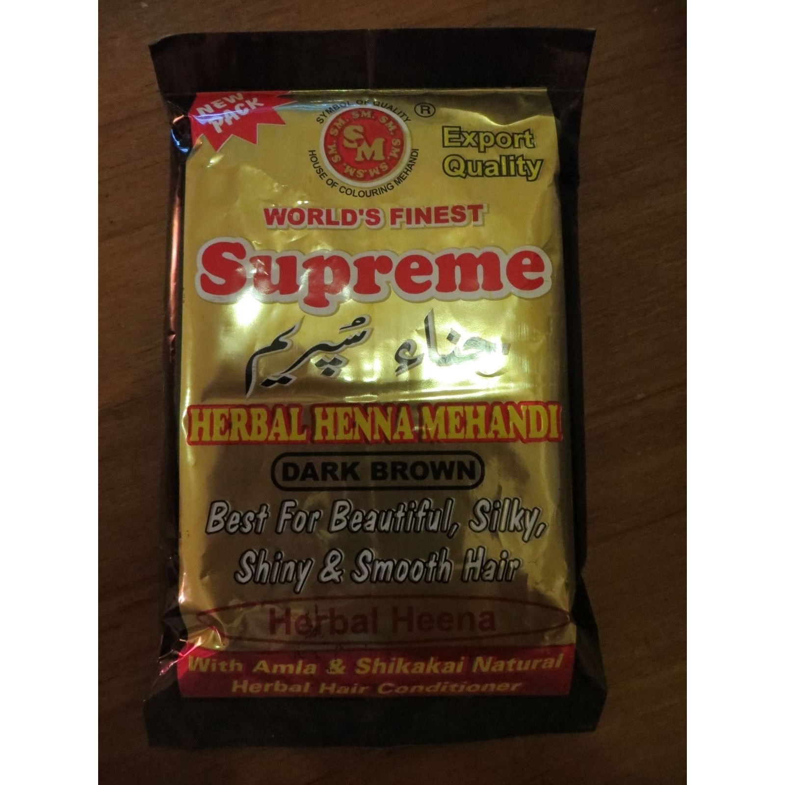 3x 150g SUPREME HERBAL HENNA Poder Dark Bron Hair Color