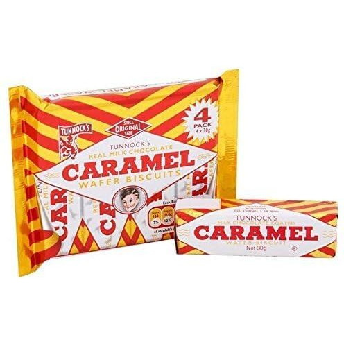 Tunnock's Milk Chocolate Caramel Wafers 4 x 26.5g