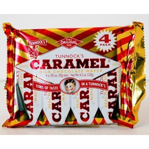 Tunnock's Caramel Milk Chocolate Wafer (30g x 4)