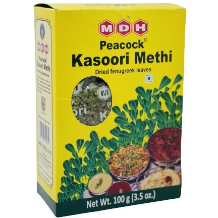 Indian Spice by Sukhadia's Pantry - Peacock Kasoori Methi - Indian Cooking Spice, 3.5oz Pack