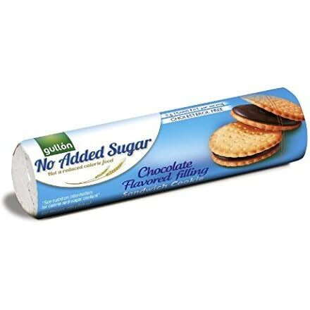 GULLON No Added Sugar Chocolate Cream Sandich Cookie 250g (Pack of 4)