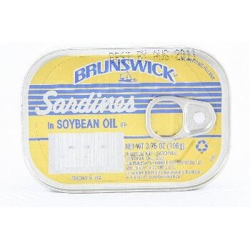 Brunswick Sardines in Soybean Oil, 3.75 oz. (106 g)