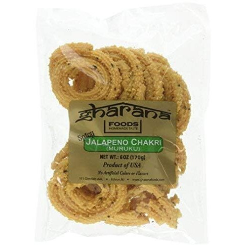 3 Set - Gharana Foods Original Jalapeno Chakri, 6 oz