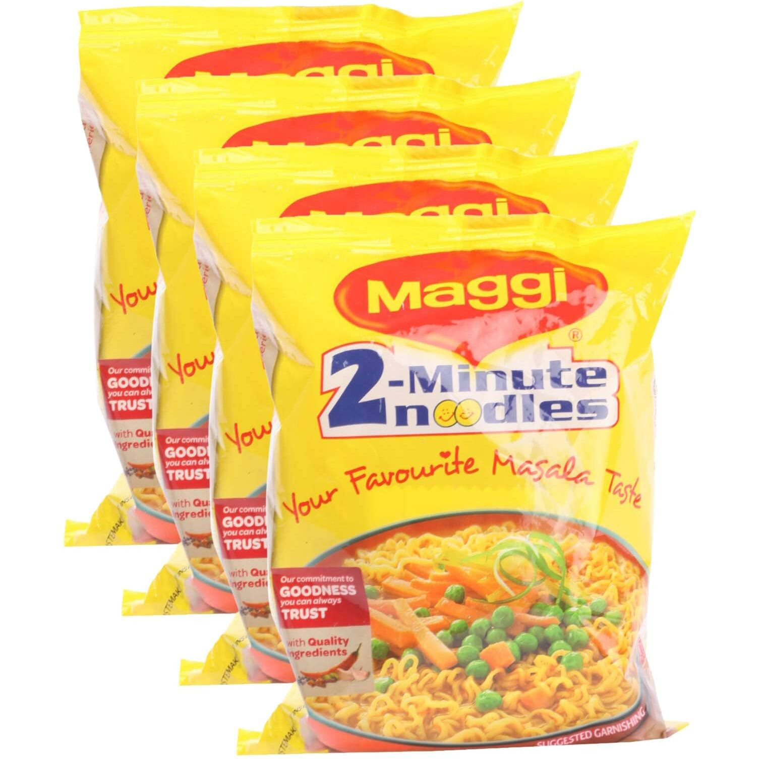 Maggi Noodles - Masala, 70g (Pack of 4) Promo Pack