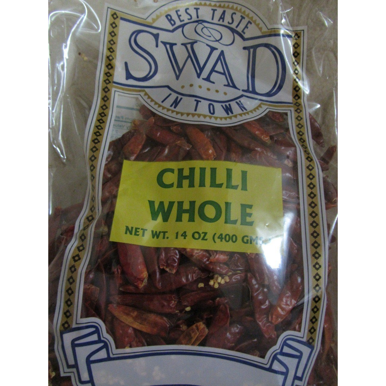 Sad Whole Red Dried Chillies , Value Pack of 400g., 14oz.