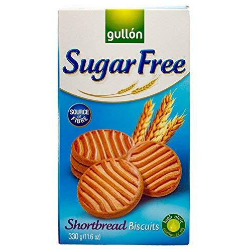 Gullon Cookie SF Shortbread Cookies, 11.63 Ounce, 330 Gram (1 Pack) (Pack of 4)