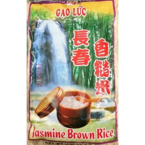 Jasmine Bron Rice (Gao Luc)- 5lb (Pack of 1) by Asian Taste