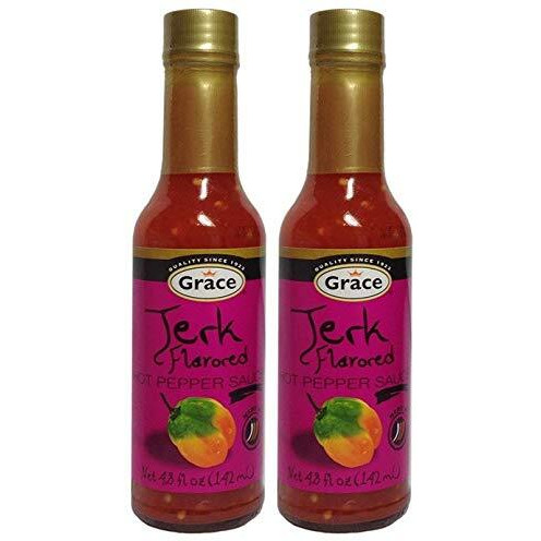 GRACE JERK FLAVORED HOT PEPPER SAUCE 2PK