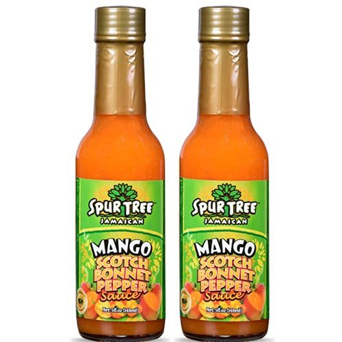 Spur Tree Jamaican Mango Scotch Bonnet Pepper Sauce 5 oz ( 2 pack)