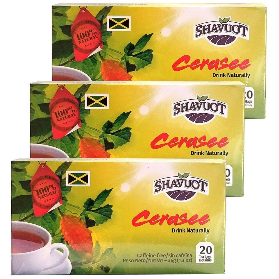 Shavuot Jamaican Cerasee Tea 24 Tea Bags (Pack of 3)