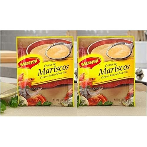 MAGGI Sopa Crema de Mariscos 80 grs. - 2 Pack/Creamy Seafood Soup Mix 2.82 oz. - 2 Pack