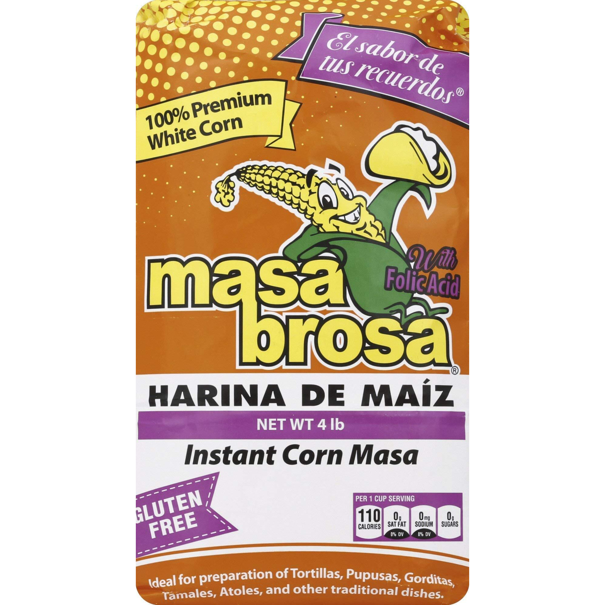 Masabrosa Corn Flour, 4 Pound (Pack of 8)