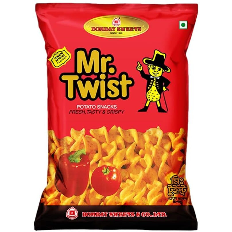 Bombay Seets Mr. Tist Potato Snacks 25gm (PACK OF 10)