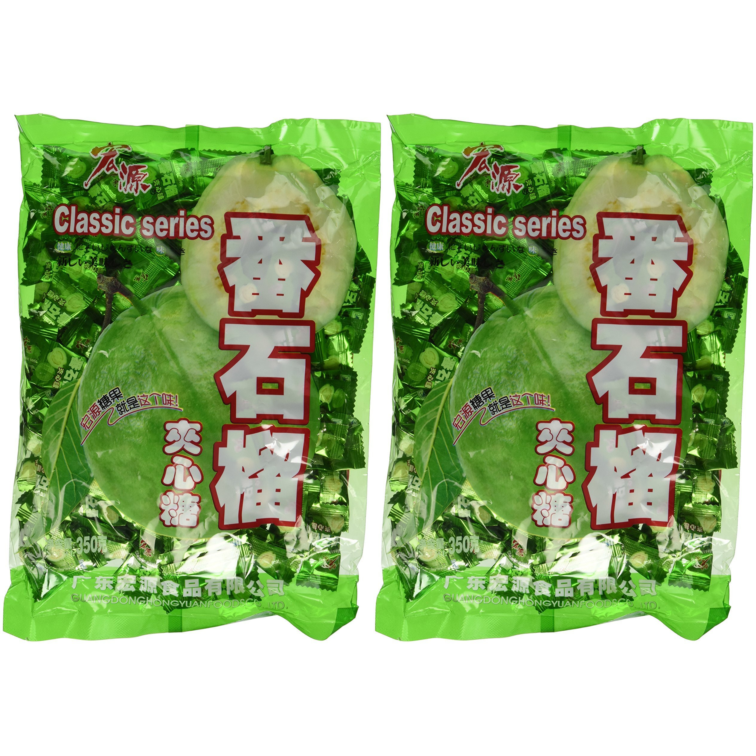 Bai Chuan HongYuan Classic Series Hard Candy (Guava Flavor) - 350 grams (Pack of 2)