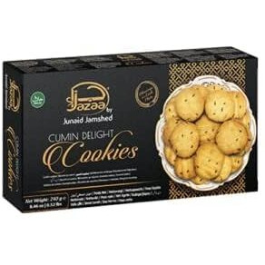 Jazaa Cumin Delight Cookies 240g (8.46oz) | Pack of 1 | Blessings in Each Plate | Halal | Breakfast and Tea Time Snacks | Delightfully Smooth & Delicious