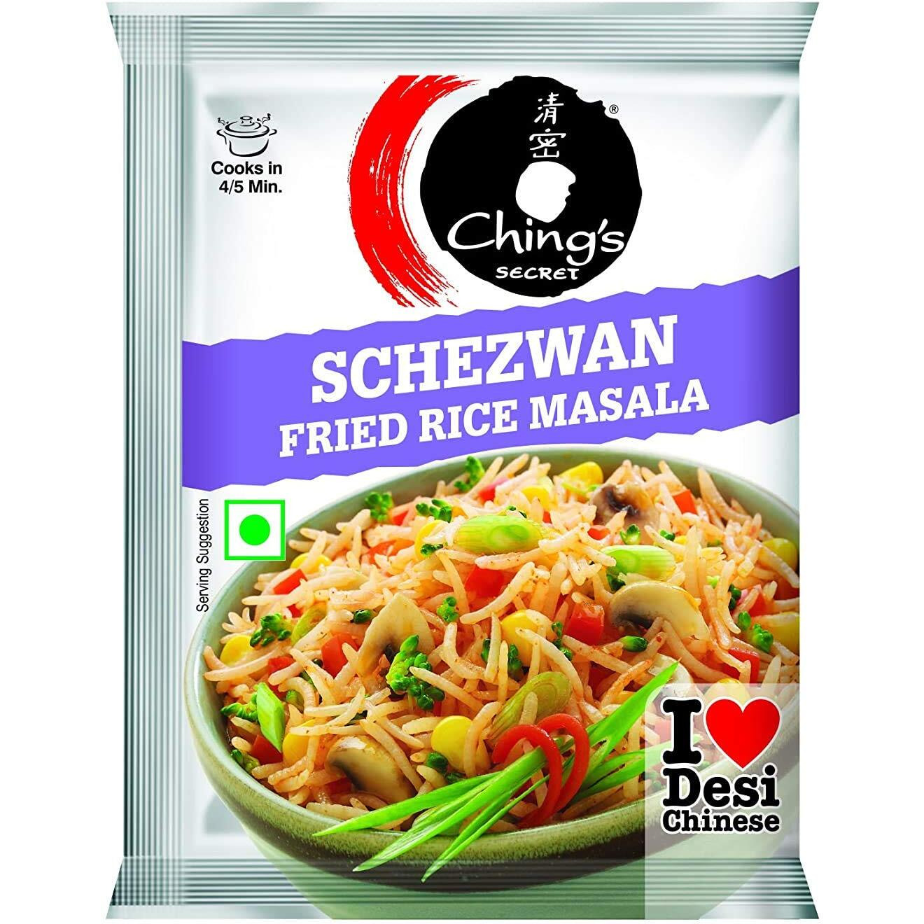 Ching's Secret Schezan Fried Rice Masala 20gm - Pack of 5