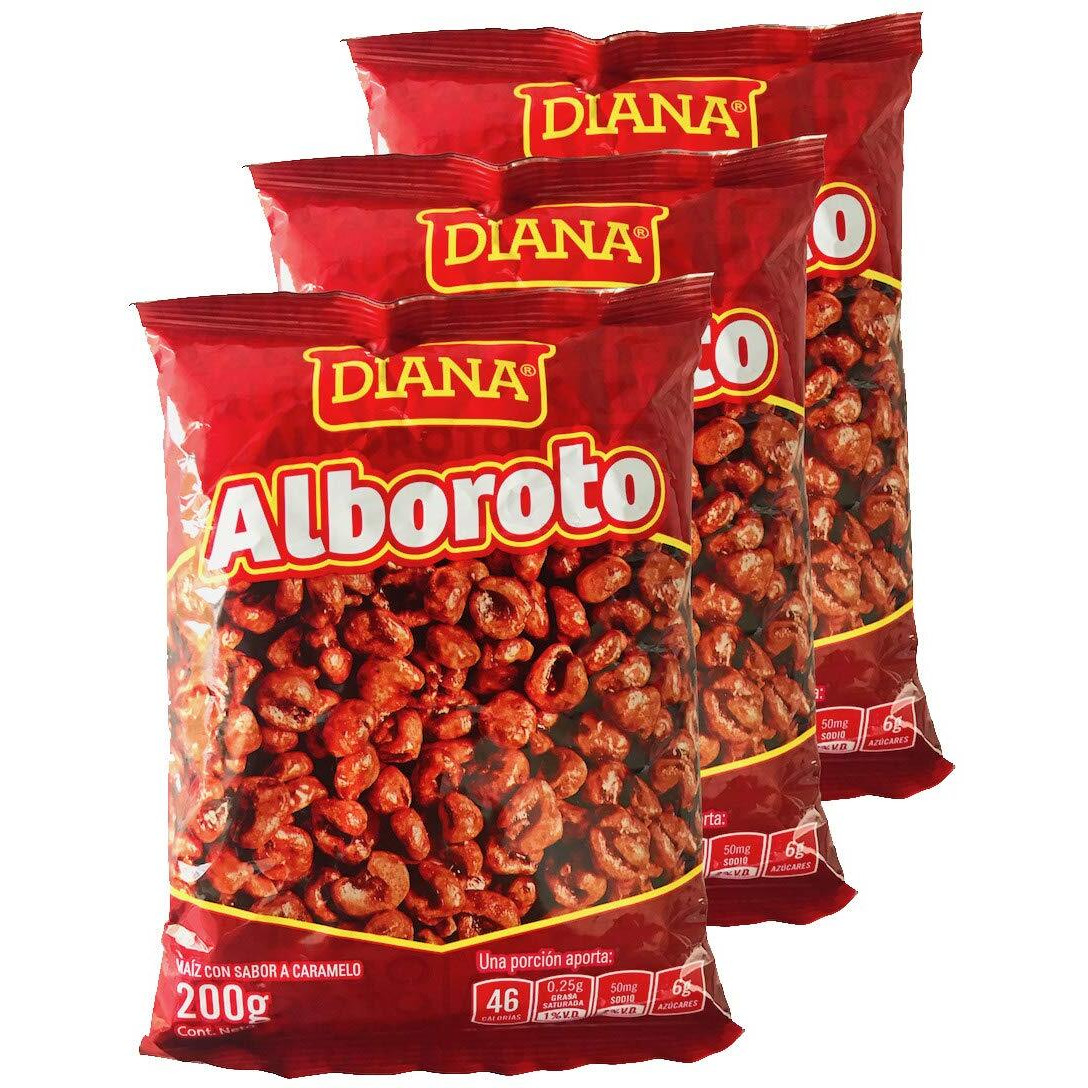 Diana - Alboroto Caramel Corn - 7.05 oz / 200 gr - 3 Pack