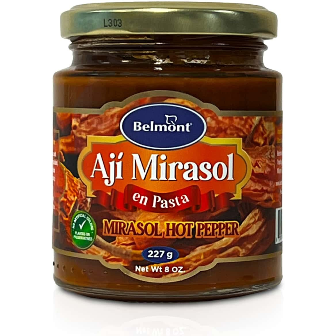 Belmont Pasta de Aji Mirasol Peruano 227 g | Mirasol Peruvian Pepper Paste 8 oz