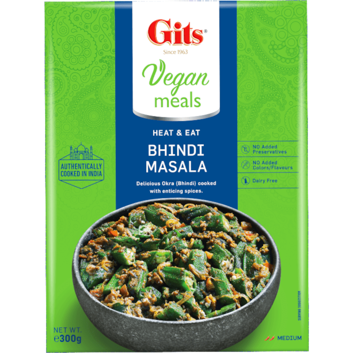 Gits Ready Meals, Bhindi Masala, 10.5 Ounce