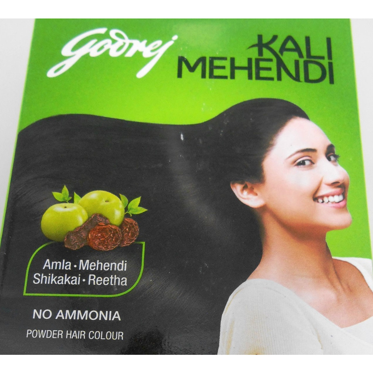 Godrej Kali Mehndi Black Henna Amla Shikakaii - 8 Sachet