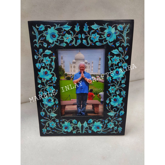 Turquoise Inlay Picture Frame Fine Quality Gift For Friends Family