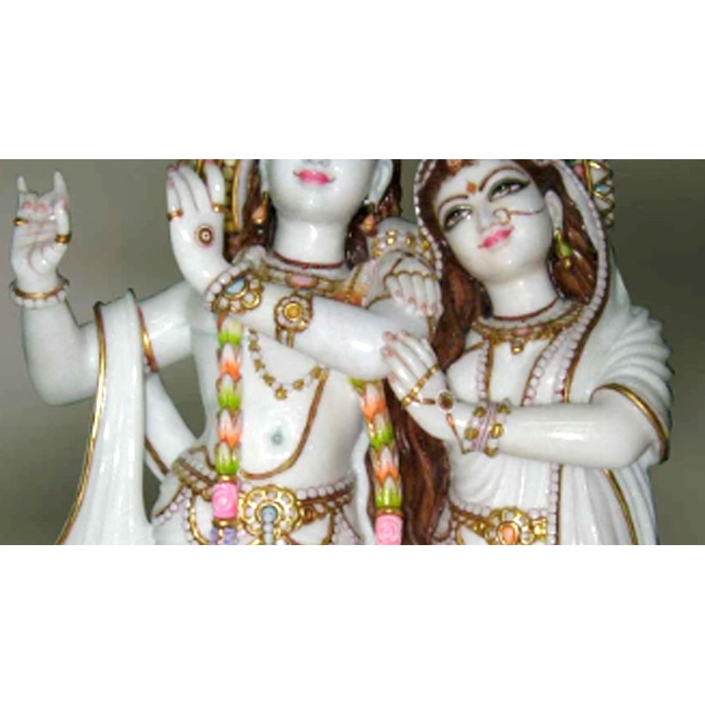 White Marble Radha Krishna Statue , Radha Krishna Moorti For Mandir, Fine Marble Radha Krishna, Marble Radhe Krishna, Yugal, Radhe Shyam