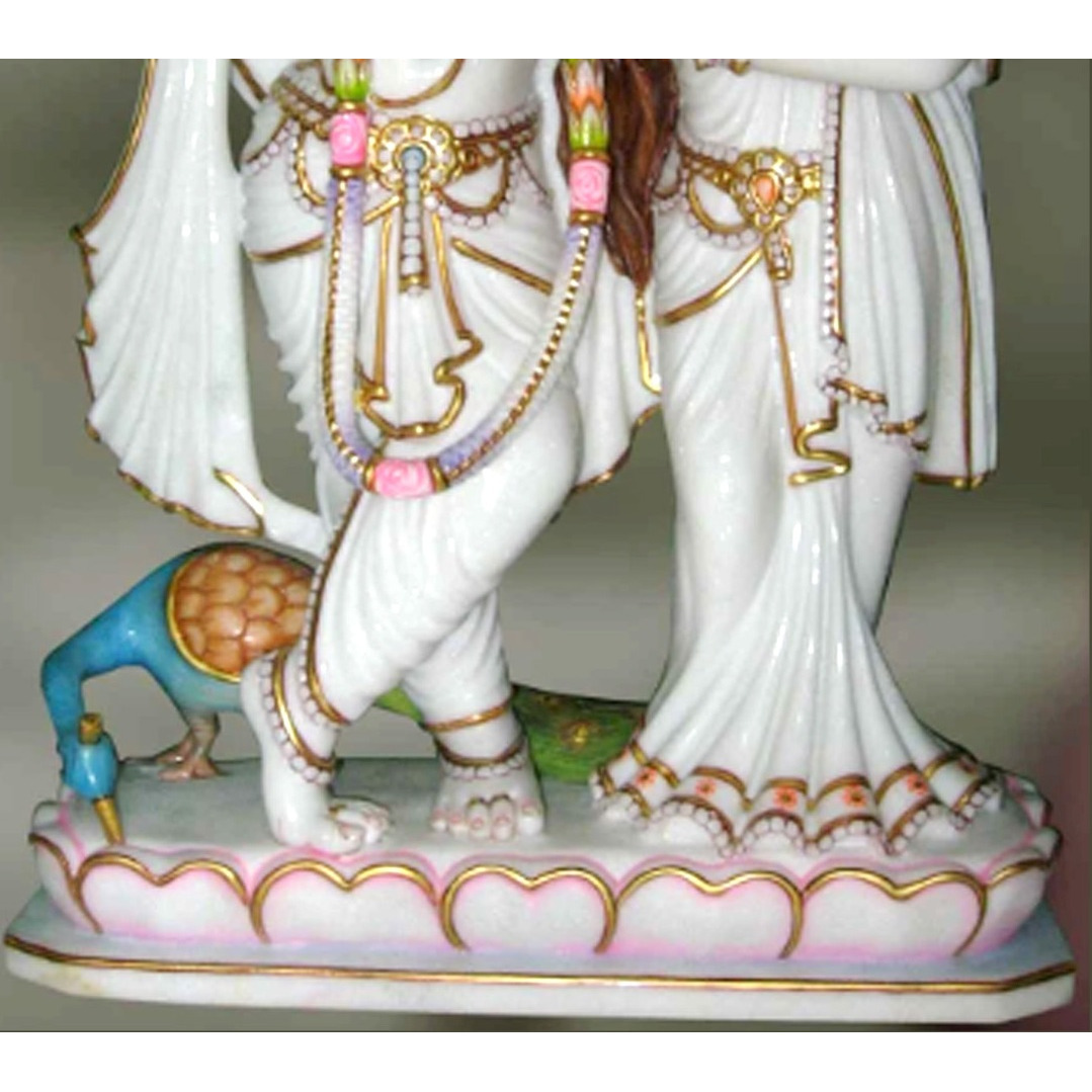 White Marble Radha Krishna Statue , Radha Krishna Moorti For Mandir, Fine Marble Radha Krishna, Marble Radhe Krishna, Yugal, Radhe Shyam