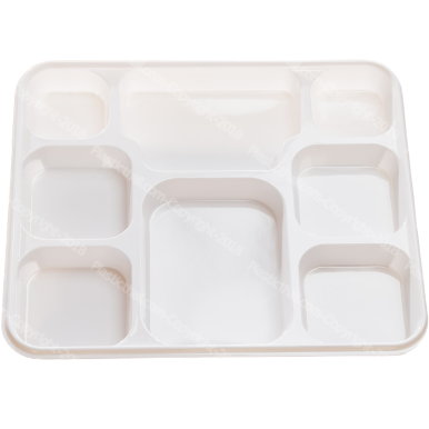 Plastic Plate - 8 Compartment