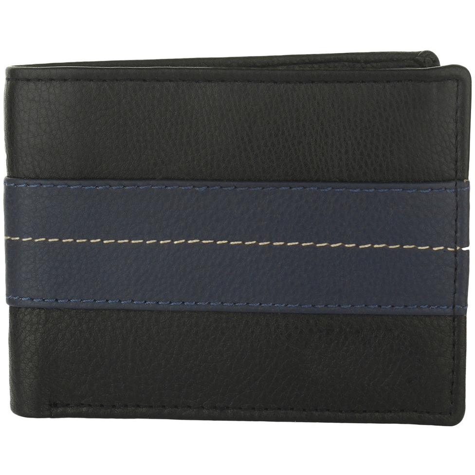 FIONA Mens Leather Bifold Wallet | Wallets For Men RFID Blocking | Genuine Leather | Extra Capacity Mens Black Wallet |