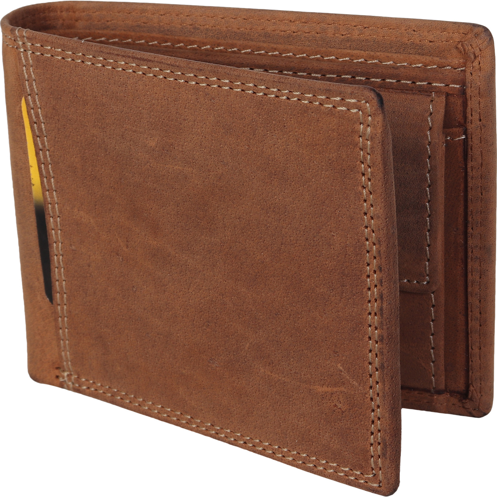 FIONA Mens Leather Bifold Wallet | Wallets For Men RFID Blocking | Genuine Leather | Extra Capacity Mens Brown Wallet |