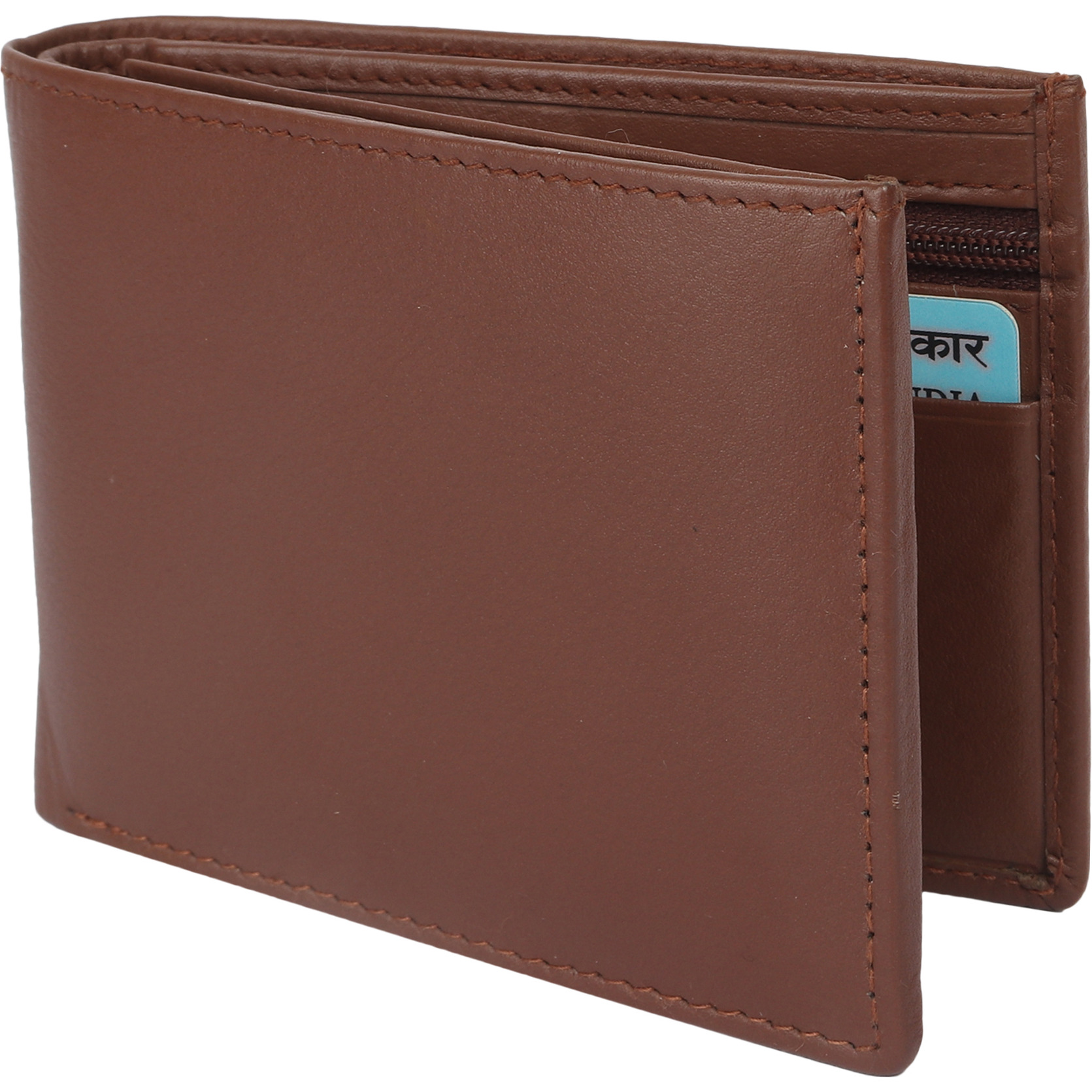 FIONA Mens Leather Bifold Wallet | Wallets For Men RFID Blocking | Genuine Leather | Extra Capacity Mens Brown Wallet |