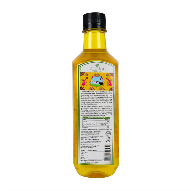 Jivika Naturals Cold-Pressed Safflower Oil 500ml