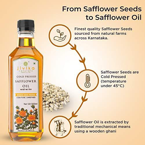 Jivika Naturals Cold-Pressed Safflower Oil 500ml