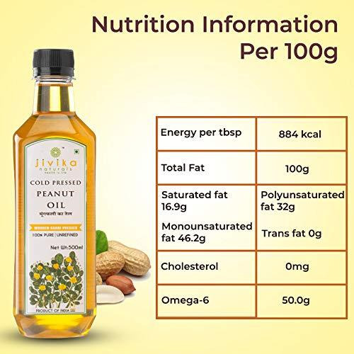 Jivika Naturals Cold-Pressed Peanut Oil 1L