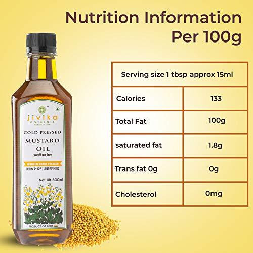 Jivika Naturals Cold-Pressed Mustard Oil 1L