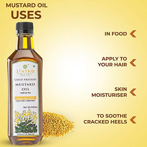 Jivika Naturals Cold-Pressed Mustard Oil 500ml