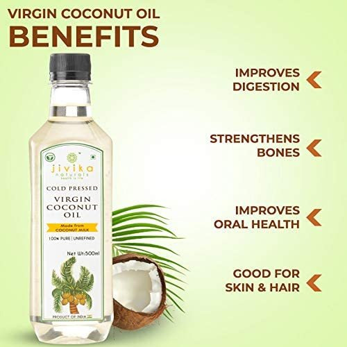 Jivika Naturals Cold-Pressed Virgin Coconut Oil 1L