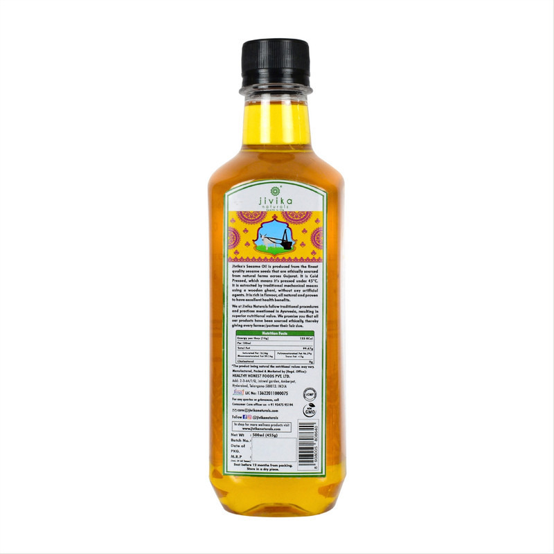 Jivika Naturals Cold-Pressed Sesame Oil 500ml