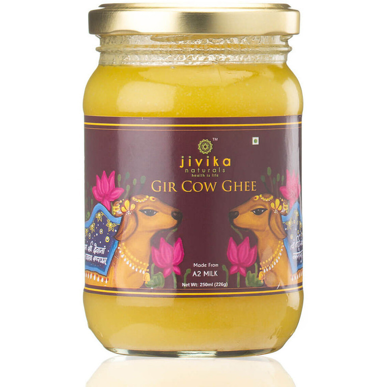 Jivika Naturals VEDIC HAND CHURNED BILONA GIR COW GHEE 250ml