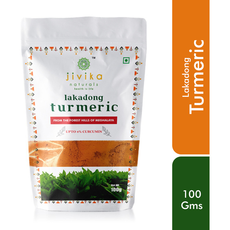 Jivika Naturals LAKADONG TURMERIC POWDER 100G