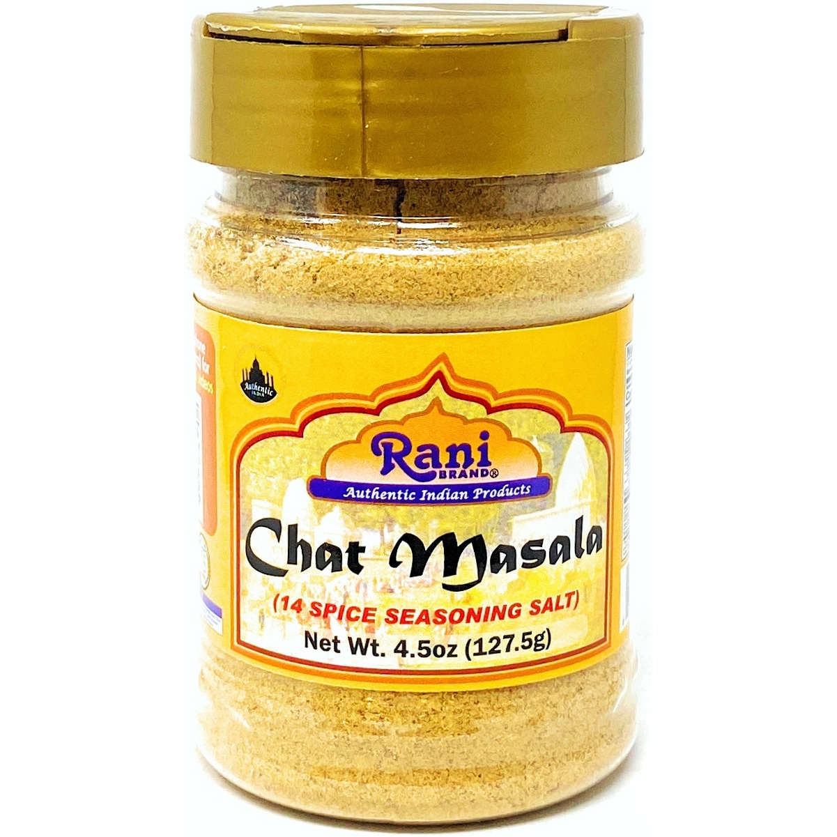 Rani Chat Masala (14-Spice Blend) Tangy Indian Seasoning 4.5oz (127.5g) ~ Gluten Free